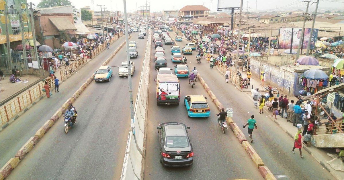 A busy street in Akure, capital of Ondo State