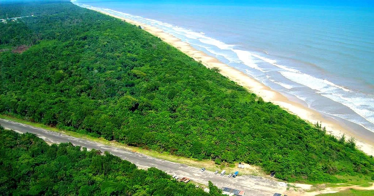 The coastline of Bonny Island in Rivers State