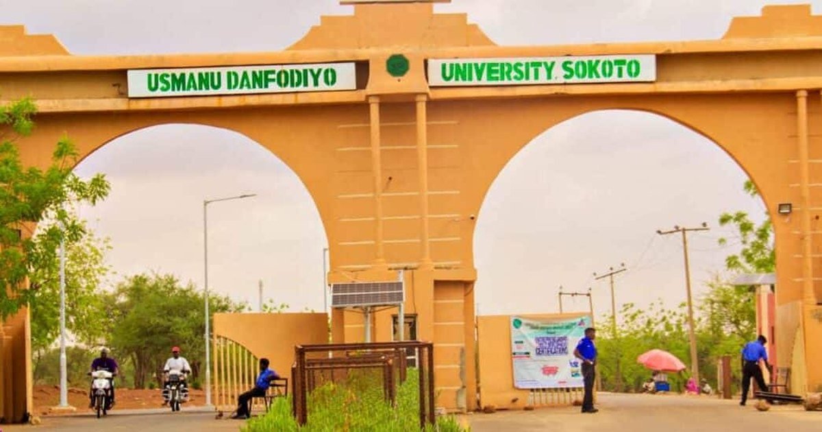 The entrance arch of Usmanu Danfodiyo University in Sokoto
