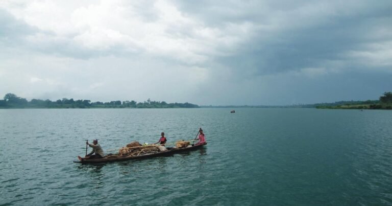 A fishing boat on Oguta Lake in Imo State