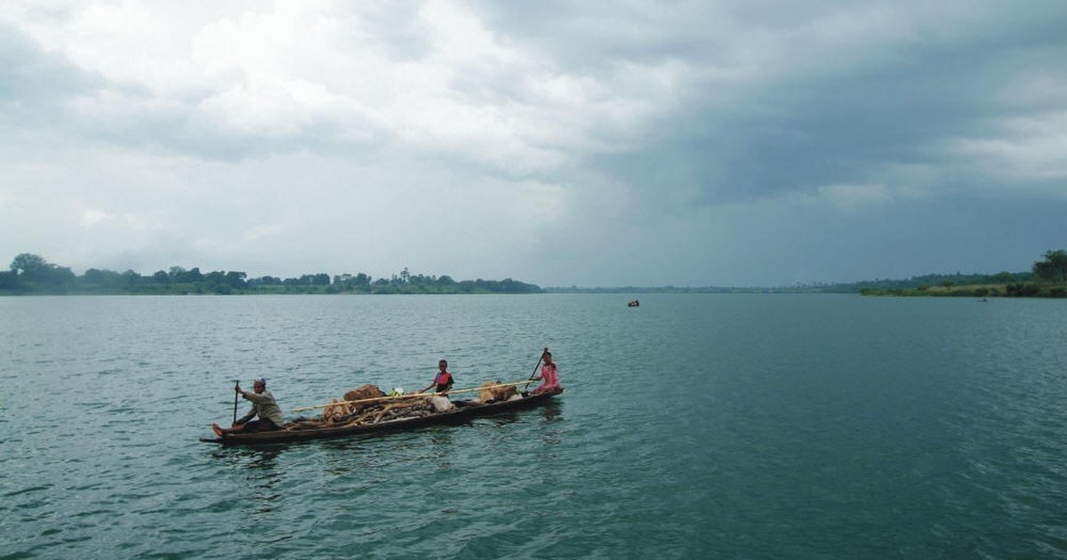 A fishing boat on Oguta Lake in Imo State