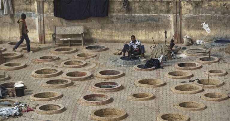 The centuries-old Kofar Mata indigo dye pits in Kano