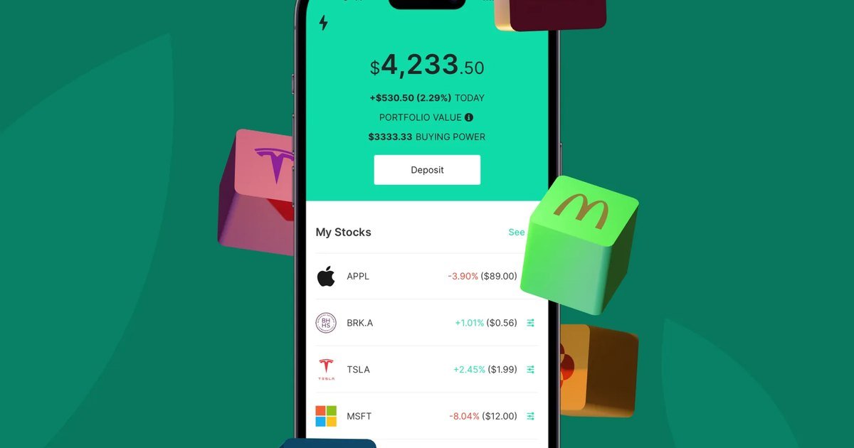 The Bamboo app stock portfolio screen