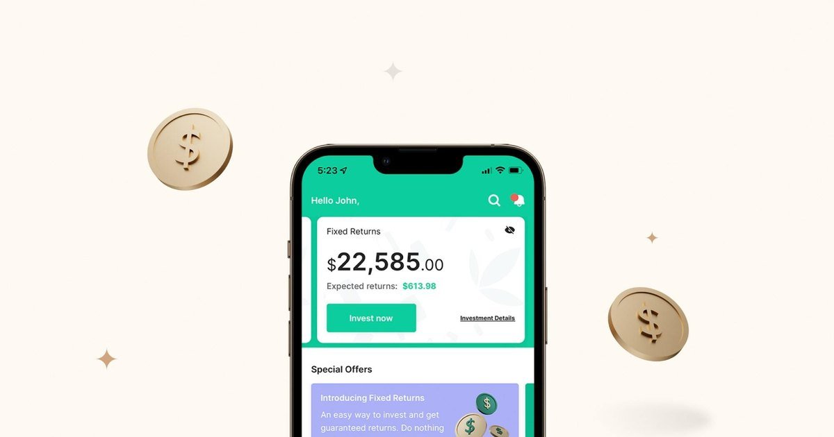 The Bamboo investing app showing an account balance